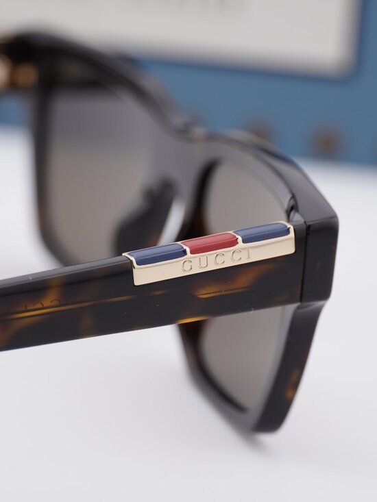 Gucci GG1889S 002 Square Sunglasses - Havana / Brown